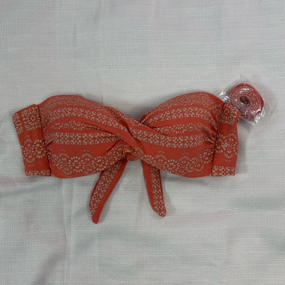 NWOT Robin Piccone Bandeau Bikini Top Sz S | Robin Piccone Bikini | Swim Top - - Picture 3 of 7